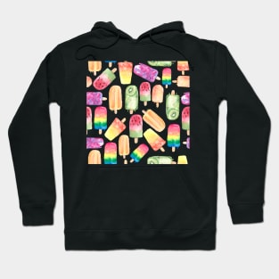 Watercolor ice cream summer pattern Hoodie